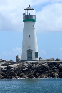 The Walton Lighthouse from the Chardonnay sail boat, May 2016. Photo: Lauren McEvoy/Mobile Ranger