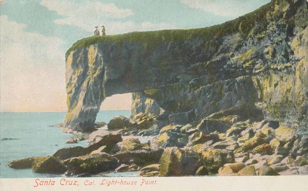 The arch at Steamer Lane circa 1887. Photo: Courtesy of Frank Perry