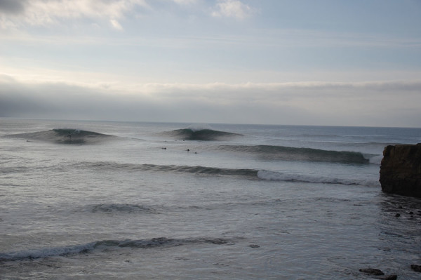 Some good surf at steamers, January 2013.