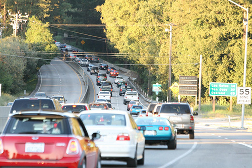 According to a study in 2006, about 20,000 cars per day drive Highway 17. America's deadliest highway, I-95, sees on average 72,000. Photo courtesy of Richard Masoner. (April, 2009)