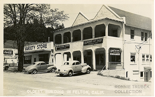 The Creamer Hotel circa 1950s after it was stuccoed and the old west front and side porches were removed. Photo courtesy of Ronnie Trubek.