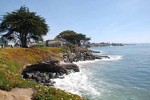 The Cliff House in 2012 from the same vantage point as the postcard.