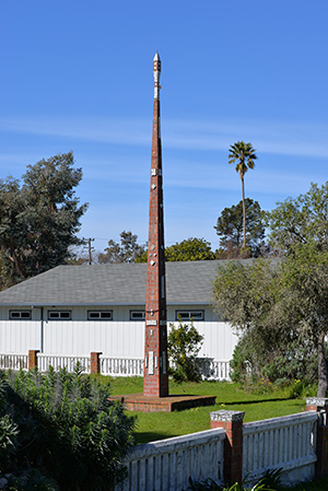 This tall stone pillar, called an obelisk, was part of Kenneth Kitchen's submarine-interference device.