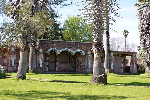 The unfinished temple at the Court of Mysteries.