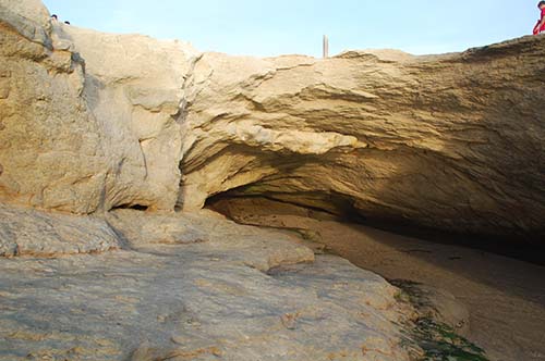 A cave in the Purisima Formation which is undercutting modern day Lighthouse Point.