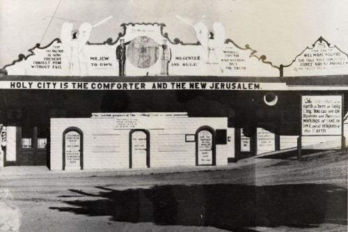 One of the buildings in Holy City, 1968. Photo courtesy of the Santa Cruz Museum of Art and History.