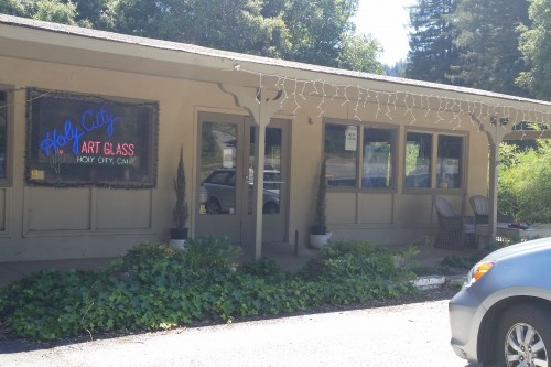 The Art Glass shop is the only remaining business in Holy City, 2015.