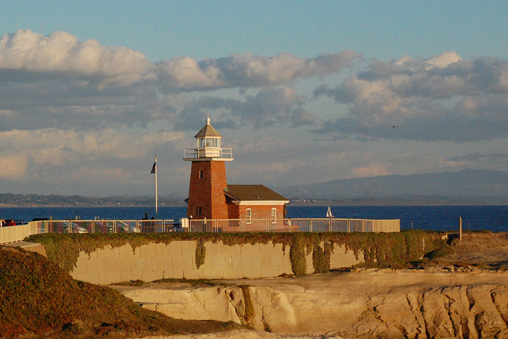 The Mark Abbot Memorial Lighthouse at Lighthouse Point.