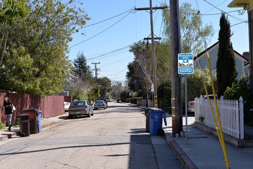 Towne Terrace is a narrow street today with small lots and victorian era homes.