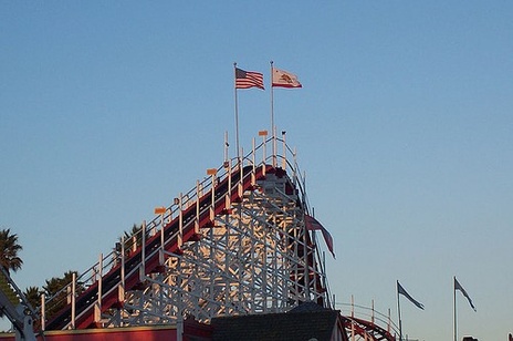The Giant Dipper as seen above became a National Historic Landmark in 1987. Photo courtesy of LocalWiki.org.