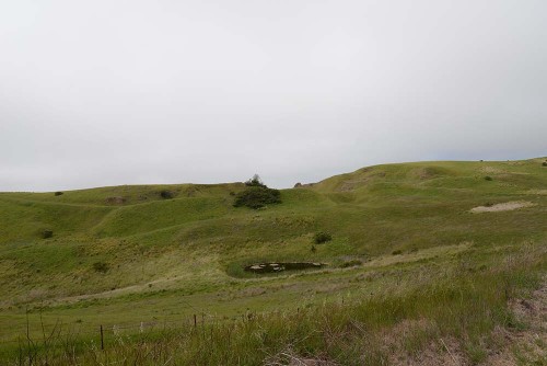 The old quarry used in the construction of Skyline Boulevard.