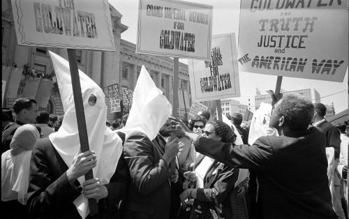 KKK members in San Francisco, California July 12, 1964. Photo from the U.S. News & World Report collection at the Library of Congress.
