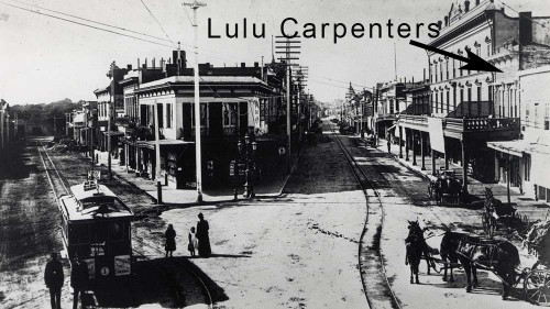 The building that houses today's Lulu Carpenter’s as it was circa 1892. Photo courtesy of the Santa Cruz Museum of Art and History.