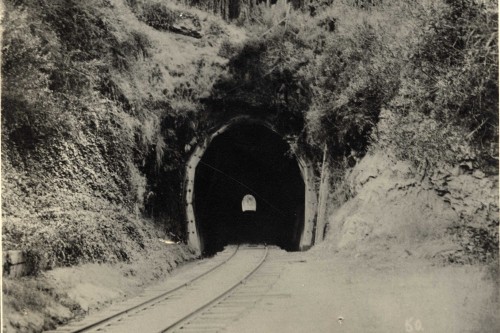Mission Hill Tunnel. Photo courtesy of the Santa Cruz Museum of Art and History.