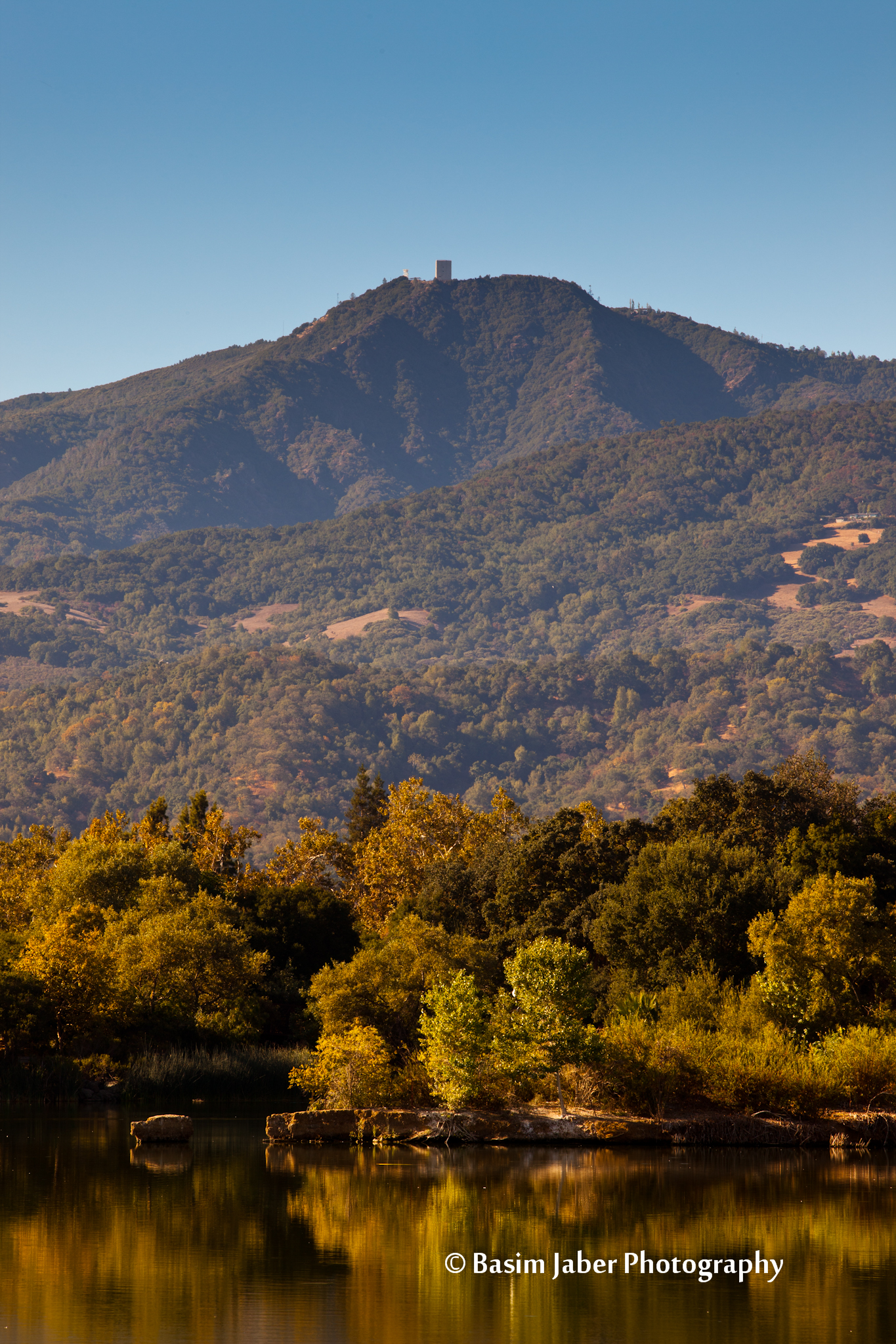 Mt Umunhum From Almaden Lake in San Jose Basim Jaber Photography