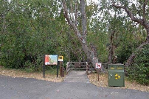 The entrance to the monarch trail. Photo: Julia Gaudinski/Mobile Ranger.