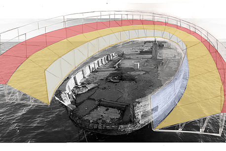Velodrome Powerstation Project by Nathaniel Freeman and Paul Hempstead. Image: Courtesy the S.S. Palo Alto Project