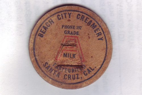 A bottle top for milk from Beach City Creamery. Image: Cynthia Matthews
